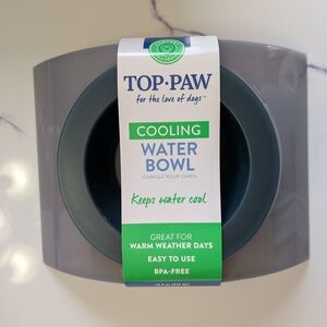 Top Paw Gray Cooling Water Bowl
